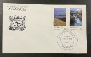 NEW ZEALAND - ARAMOANA ISLAND 1982 cover, INDEPENDENCE DAY 1982, overprint