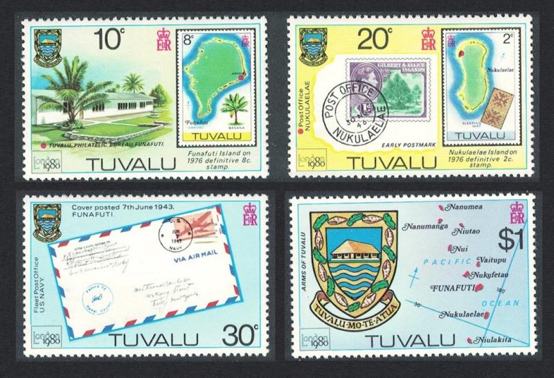 Tuvalu 'London 1980' Stamp Exhibition 4v 1980 MNH SG#143-146