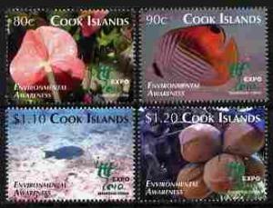 Cook Islands 2010 Environmental Awareness perf set of 4 u...