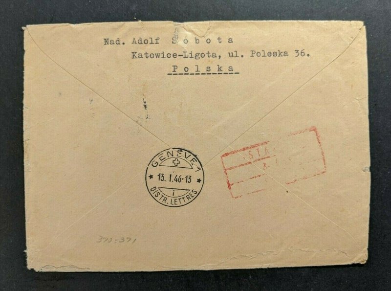 1946 Katowice Ligota Poland Registered Geneva Switzerland