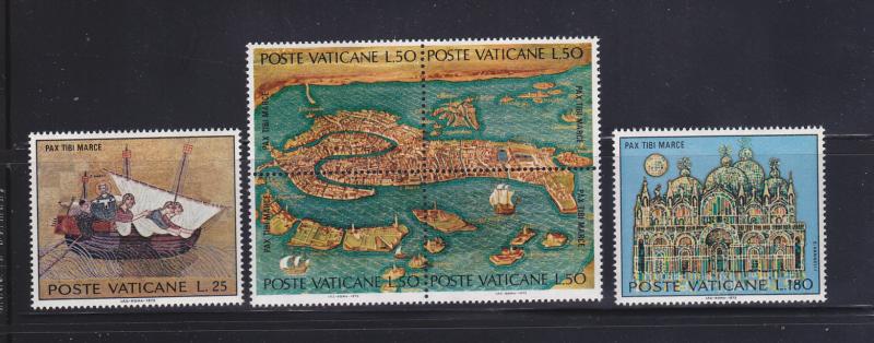 Vatican 518-520 Set MNH UNESCO (C)