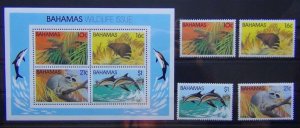 Bahamas 1982 Wildlife 2 series set & Miniature Sheet MNH