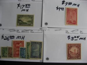 CANADA better old mint stuff presented in sales cards part 2 of 2 PLZ Read Desc