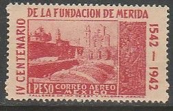 MEXICO C119, $1P CITY OF MERIDA, 400th ANNIVERSARY. MINT, NH. F-VF..