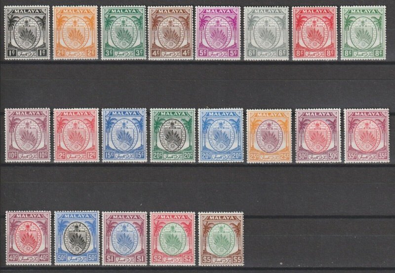 MALAYA/NEGRI SEMBILAN 1949 SG 42/62 MNH Cat £140