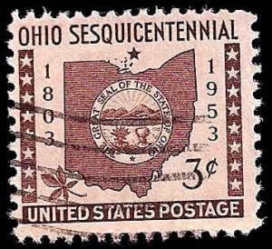 # 1018 USED OHIO STATEHOOD 150TH ANNIV