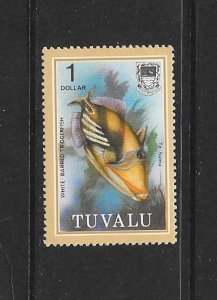 FISH - TUVALU  #111  TRIGGERFISH   MNH