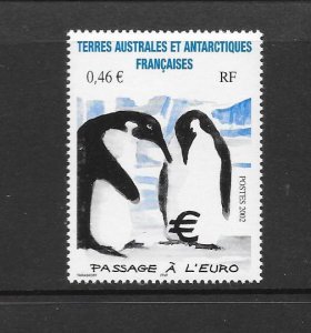 PENGUINS- FRENCH SOUTHERN ANTARCTIC TERRITORIES #314  MNH