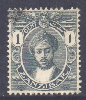 Zanzibar Scott 141 - SG261, 1914 Sultan 1c used