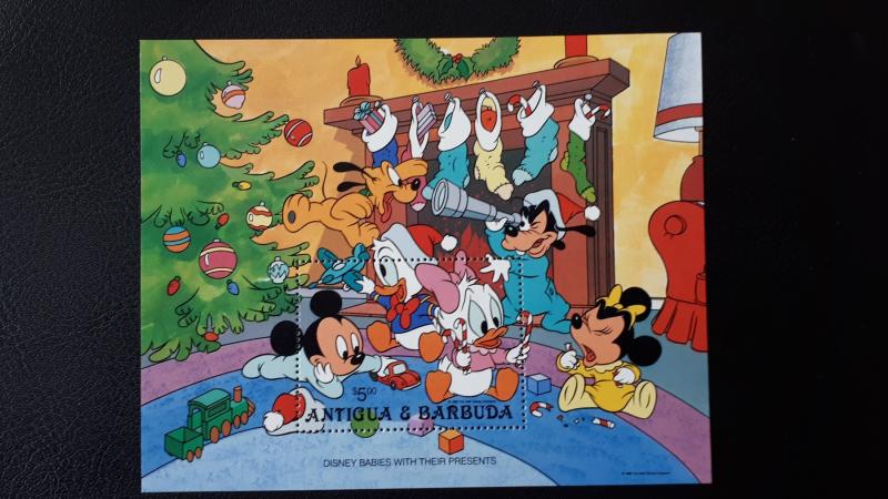 Disney - LOT of 10 different blocks Antigua & Barbuda ** MNH