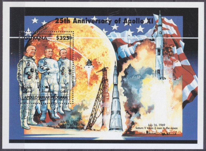 1994 Guyana 4929/B440 25th Anniversary Of Apollo 11