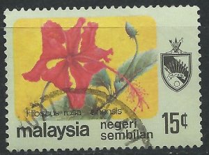 Negri Sembilan 1979 - 15c Hibiscus - SG107 used