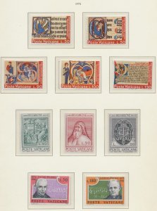 VATICAN - Scott 521-530 - MNH - 1972