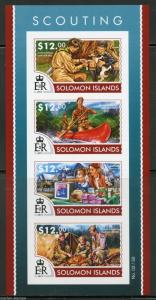 SOLOMON ISLANDS  2015 SCOUTING   SHEET  IMPERFORATE MINT NH