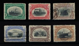 GENUINE SCOTT #294 295 296 297 298 299 USED COMPLETE SET PAN-AM EXPO #11760