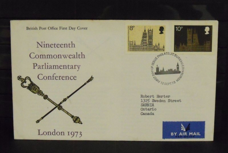 15447   GREAT BRITAIN   FDC # 705, 706     XIXth Parliamentary Conference