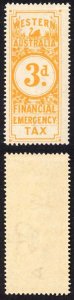 Western Australia 4d Orange Financial Emergency Mint Tax BF4