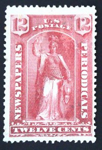 Scott #PR16 - F/VF - 12c Rose - NG - Newspaper Stamp - 1875