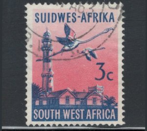 South West Africa 1961 Swakopmund Lighthouse & Flamingoes 3c Scott # 271 Used