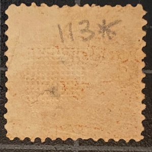 US Stamps - SC# 113 - Used - Catalog Value = $90.00