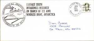1985 US NAVY McMURDO + ALASKA CACHET ( Postal History ), 1985, Polar