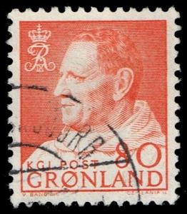 Greenland #61 Frederick IX; Used (0.85)