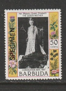 1985 Antigua-Barbuda - Sc 689S - MH VF - 1 single - Queen Mother - SPECIMEN