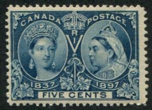 Canada SC# 54 (SG# 128) Victoria Jubilee 5c Mint hinged