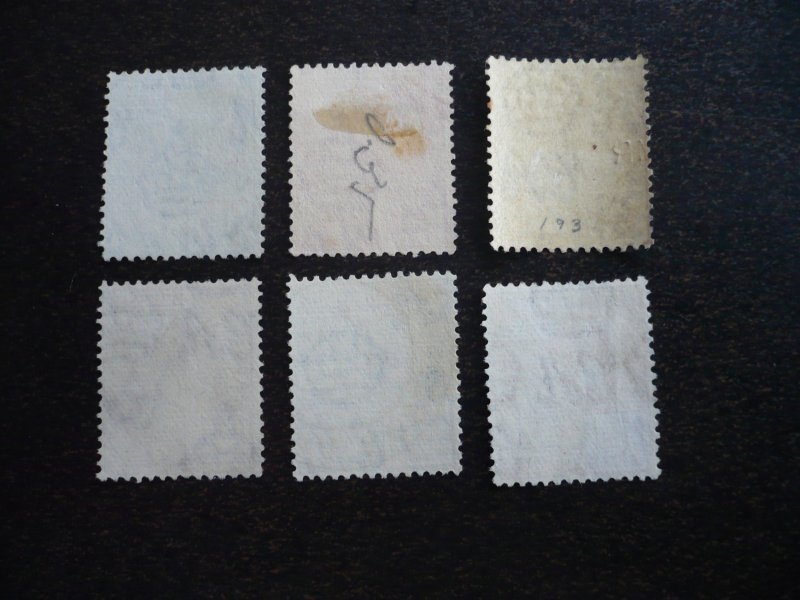 Stamps - British Guiana - Scott# 191-196 - Used Part Set of 6 Stamps
