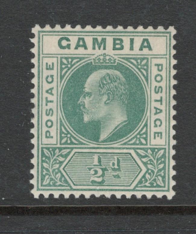 Gambia 1904 King Edward VII 1/2p Scott # 41 MH