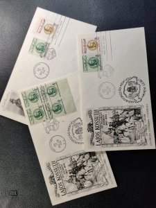 Lajos Kossuth, 1958 First Day Covers (Pair of Three)