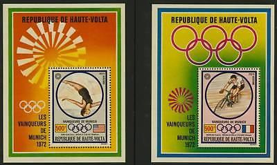 Upper Volta C124-6 MNH Sports, Horse, Cycling, Diving