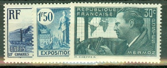 KZ: France 322-8 MNH CV $52.65; scan shows only a few