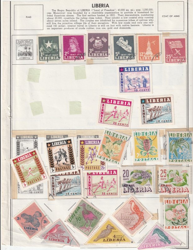 Liberia Collection A - 21 Scans - All the stamps are in the scans.