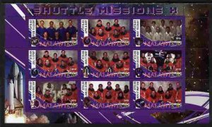 MALAWI - 2010 - Space Shuttle Missions #10 - Perf 9v Sheet - MNH - Private Issue