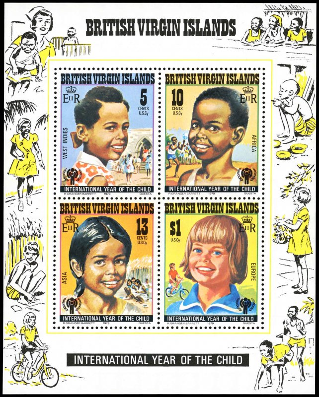 VIRGIN ISLANDS Sc 359a Mint H  - 1979 -  Intl. Year of the Child, S/S