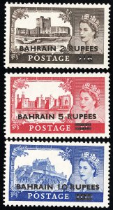 Bahrain Stamps # 96-8 MLH VF Scott Value $40.00