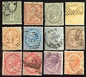 Italy Scott# 24-33, 27a, 31a  Used Avg/F Cat $125.00