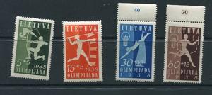 Lithuania 1938 Mi 417-0 MNH/MH CV 50 euro 6991