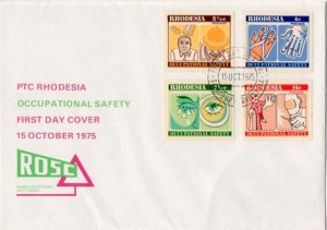Rhodesia - 1975 Occupational Safety FDC SG 520-523