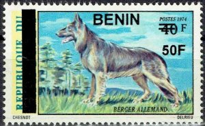 BENIN 2009 1580 €70 GERMAN SHEPHERD DOGS CHIEN OVERPRINT SURCHARGE MNH-