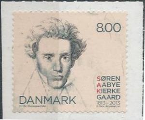 Denmark 1636 (mnh) 8.00 Søren Kierkegaard (2013)