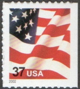 USA Sc. 3634 37c Flag 2002 MNH 11.1 bklt. single