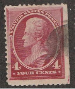 U.S. Scott #215 Jackson Stamp - Used Single