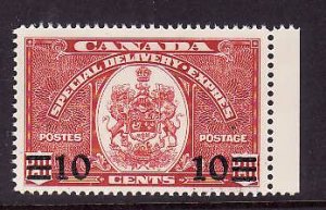 Canada-Sc#E9-unused NH 10c 20c dark carmine special delivery-id99-1939-