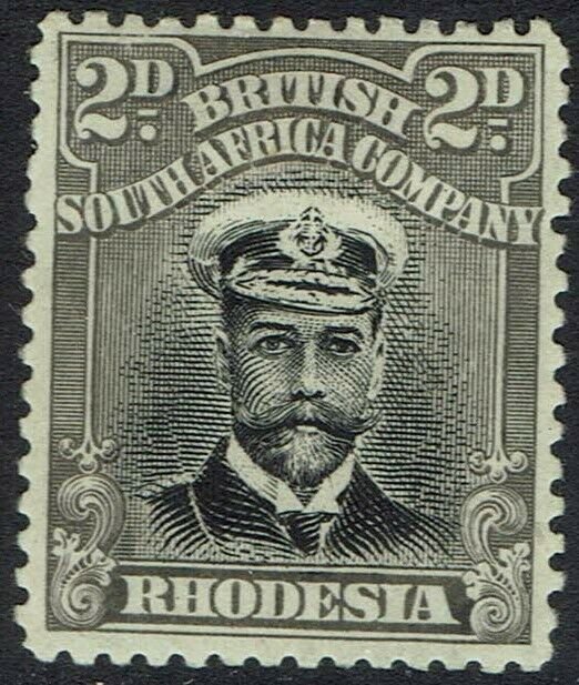 RHODESIA 1913 KGV ADMIRAL 2D DIE I PERF 14 