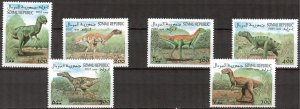 Somali 1999 Dinosaurs set of 6 MNH