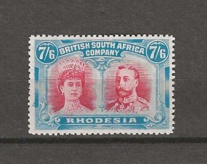 RHODESIA 1910/13 SG 161 MINT
