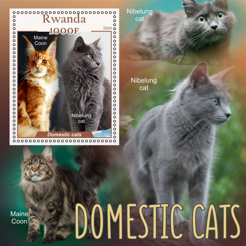 Stamps. Fauna. Cats  year 8 sheets perforated MNH**