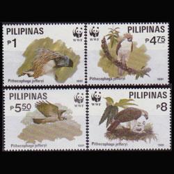 PHILIPPINES 1991 - Scott# 2094-7 WWF-Vulture Set of 4 NH